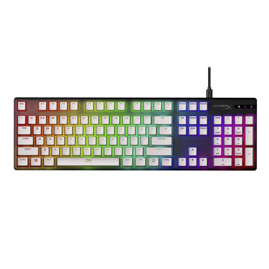 KEYBOARD ACC KEYCAPS GAMING/WHITE HKCPXP-WT-US/G KINGSTON цена и информация | Klaviatuurid | kaup24.ee