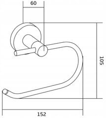 Mexen Remo tualettpaberihoidja, white hind ja info | Vannitoa sisustuselemendid ja aksessuaarid | kaup24.ee