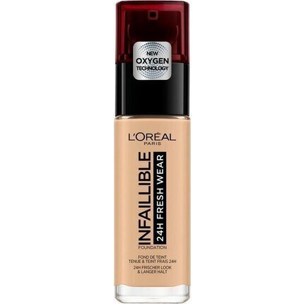 Jumestuskreem L’Oreal Paris Infaillible 24H Fresh Wear 110 Vanille Rose, 30 ml цена и информация | Jumestuskreemid, puudrid | kaup24.ee