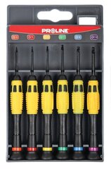 Kruvikeeraja komplekt Proline Torx T4-T10, 6 tk цена и информация | Механические инструменты | kaup24.ee