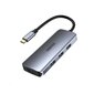 Adapter Choetech HUB-M19 USB-C 7W1 4K PD 100W, hall цена и информация | USB jagajad, adapterid | kaup24.ee