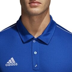 Мужская футболка Adidas Core 18 Polo CV3590, синяя цена и информация | Мужские футболки | kaup24.ee