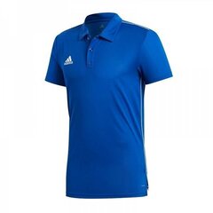 Мужская футболка Adidas Core 18 Polo CV3590, синяя цена и информация | Мужские футболки | kaup24.ee