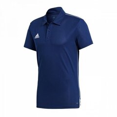 Мужская футболка Adidas Core 18 Polo CV3589, синяя цена и информация | Мужские футболки | kaup24.ee