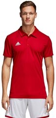 Мужская футболка Adidas Core 18 Polo CV3591, красная цена и информация | Meeste T-särgid | kaup24.ee