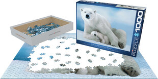 Pusle Eurographics, 6000-1198, Polar Bear & Baby, 1000 tk hind ja info | Pusled | kaup24.ee