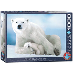Pusle Eurographics, 6000-1198, Polar Bear & Baby, 1000 tk hind ja info | Pusled | kaup24.ee