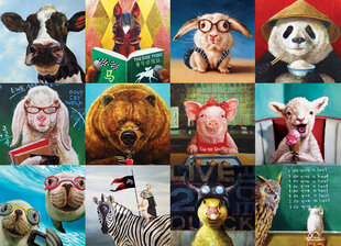 Пазл Eurographics, 6000-5524, Funny Animals, 1000 шт. цена и информация | Пазлы | kaup24.ee