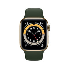 Apple Watch Series 6 40мм Gold Stainless Steel/Cyprus Green Sport Band цена и информация | Смарт-часы (smartwatch) | kaup24.ee