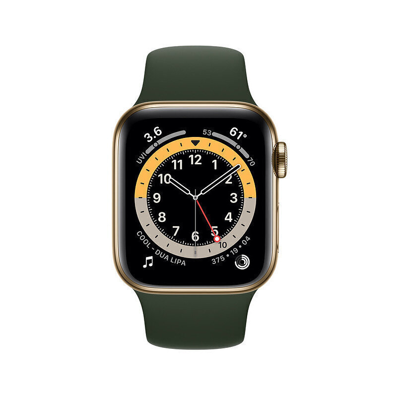 Nutikell Apple Watch Series 6 (40mm) GPS + LTE : Gold/Cyprus Green цена и информация | Nutikellad (smartwatch) | kaup24.ee