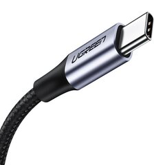 Ugreen US288 USB-C kaabel, QC3.0, alumiiniumist pistik, 0,25 m, must цена и информация | Кабели и провода | kaup24.ee