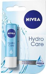 Nivea Lip Hydro Care huulehooldus 4.8 g цена и информация | Помады, бальзамы, блеск для губ | kaup24.ee