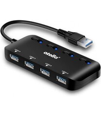 USB 3.0 jaotur, 4 pesa, Atolla цена и информация | Адаптеры и USB-hub | kaup24.ee