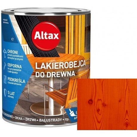 Värv Altax Lakobeitz mahagoni puidu satiinläike jaoks 0,25 l hind ja info | Värvid | kaup24.ee