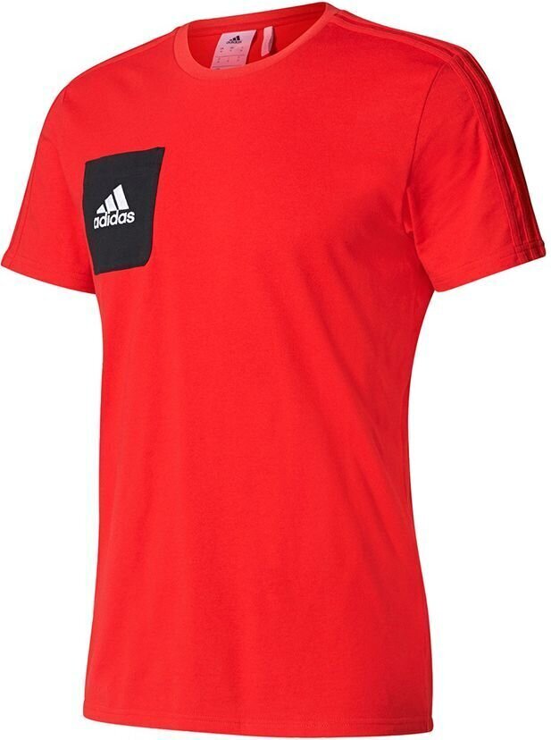 T-särk meestele Adidas Tiro 17 Tee BQ2658, punane цена и информация | Meeste T-särgid | kaup24.ee