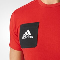 Мужская футболка Adidas Tiro 17 Tee BQ2658, красная цена и информация | Мужские футболки | kaup24.ee