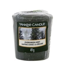 Ароматическая свеча Yankee Candle Evergreen Mist 49 г цена и информация | Подсвечники, свечи | kaup24.ee