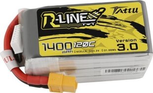 Aku Tattu R-Line 3.0 1400mAh 22.2V 120C 6S1P XT60 hind ja info | Nutiseadmed ja aksessuaarid | kaup24.ee