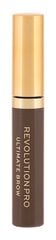 Antakių gelis Makeup Revolution Revolution PRO Ultimate Brow Medium Brown, 5,8 мл цена и информация | Тушь, средства для роста ресниц, тени для век, карандаши для глаз | kaup24.ee