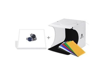 Светодиодный световой короб Puluz 20 см с теневым ковриком цена и информация | Осветительное оборудование для фотосъемок | kaup24.ee