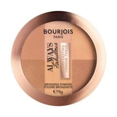 Bourjois Always Fabulous Bronzing Powder pruunistav puuder 9 g, 001 Medium цена и информация | Бронзеры (бронзаторы), румяна | kaup24.ee