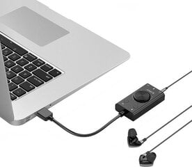 Многофункциональная внешняя звуковая карта Orico USB 2.0, 10 см цена и информация | Звуковые карты | kaup24.ee