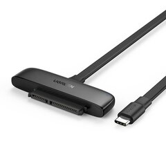 UGREEN USB-C 3.0 to 2.5-Inch SATA Converter, OTG, 50cm (black) цена и информация | Адаптеры и USB-hub | kaup24.ee