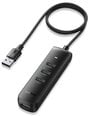 UGREEN CM416 4in1 USB to 4x USB adapter (black)