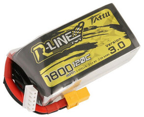 Аккумулятор Tattu R-Line Version 3.0 1800mAh 14,8V 120C 4S1P XT60 цена и информация | Смарттехника и аксессуары | kaup24.ee