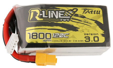 Aku Tattu R-Line versioon 3.0 1800mAh 14.8V 120C 4S1P XT60 цена и информация | Nutiseadmed ja aksessuaarid | kaup24.ee