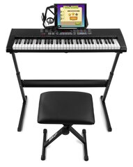 Elektrooniline klaver, 61-klahviline Premium komplekt Max KB4SET hind ja info | Klahvpillid | kaup24.ee