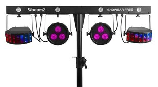 Valgusefektid beamZ Showbar 2x Par, 2x Derby ja Strobe hind ja info | Peokaunistused | kaup24.ee