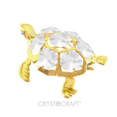Черепаха с белыми кристаллами Swarovski цена и информация | Детали интерьера | kaup24.ee