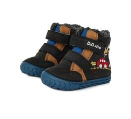 Зимние кожаные ботинки D.D.Step.W029-645A, черные  цена и информация | Детская зимняя обувь | kaup24.ee