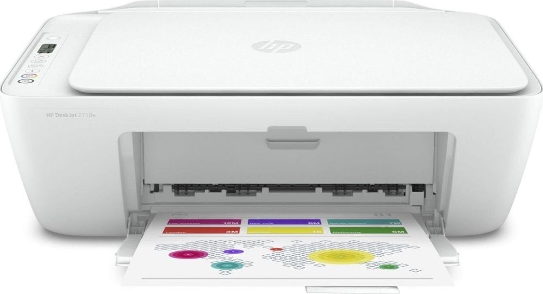 HP Deskjet 2710E Wi-Fi MFP Printer / Scanner / Copier / Fax inkjet colour цена и информация | Printerid | kaup24.ee
