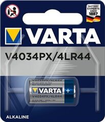 Varta Electronics patarei 4LR44 V4034PX, 1 tk. цена и информация | Батарейки | kaup24.ee