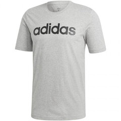 Meeste T-särk Adidas Essentials Linear Tee M DU0409, hall цена и информация | Мужские футболки | kaup24.ee