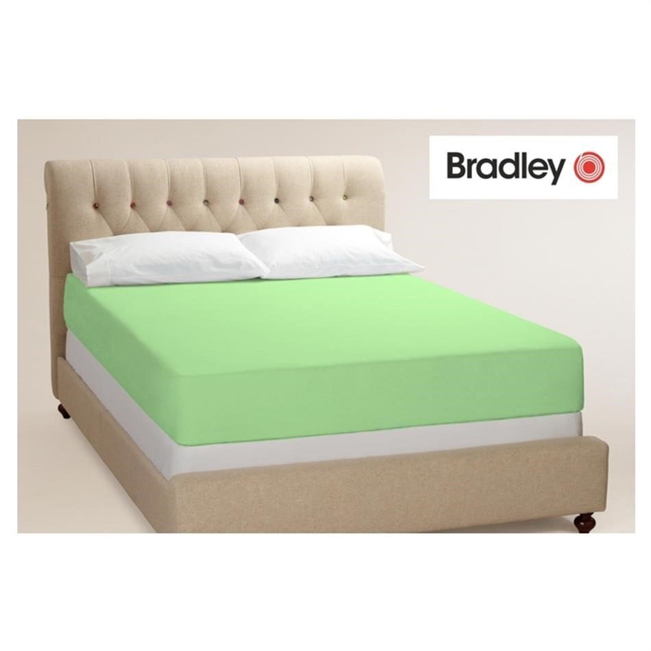Bradley kummiga voodilina, 120 x 200 cm, aqua hind ja info | Voodilinad | kaup24.ee