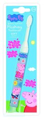 Laste hambahari Peppa Pig Flashing Soft 3+ hind ja info | Suuhügieen | kaup24.ee