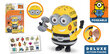 Elastsed kehaosad Minions, Deluxe Action, 20436 hind ja info | Poiste mänguasjad | kaup24.ee