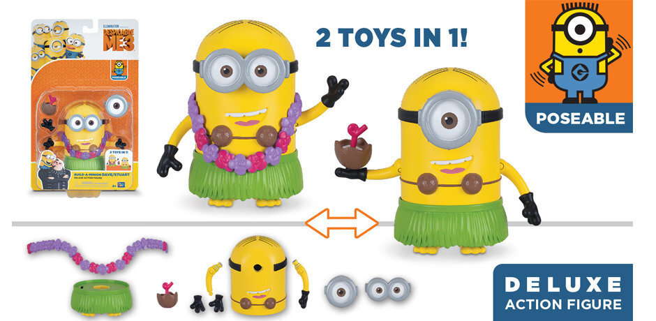 Elastsed kehaosad Minions, Deluxe Action, 20436 hind ja info | Poiste mänguasjad | kaup24.ee