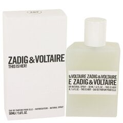 Парфюмированная вода для женщин Zadig & Voltaire This is Her! EDP 50 мл цена и информация | Женские духи | kaup24.ee