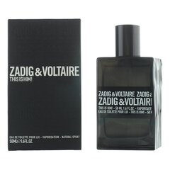 Zadig & Voltaire This is Him! EDT meestele 50 ml hind ja info | Meeste parfüümid | kaup24.ee