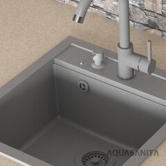 Мойка кухонная из искусственного гранита Aquasanita Quadro SQQ100-114W цена и информация | Раковины на кухню | kaup24.ee