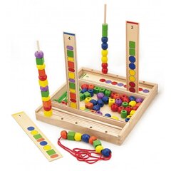 Комплект изучения форм и цветов, деревянный, 104 детали, Viga цена и информация | Развивающие игрушки и игры | kaup24.ee