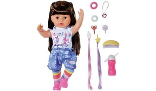 BABY BORN Õde brünett, 43cm hind ja info | Tüdrukute mänguasjad | kaup24.ee