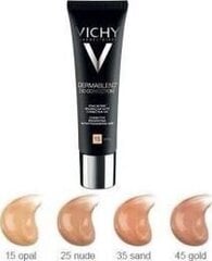 Vedel jumestuskreem Vichy Dermablend 3D 45 gold, 30 ml hind ja info | Jumestuskreemid, puudrid | kaup24.ee