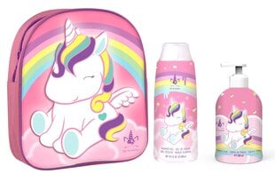 Komplekt Eau My Unicorn tüdrukutele: seljakott + käteseep, 500 ml + dušigeel, 300 ml hind ja info | Laste ja ema kosmeetika | kaup24.ee