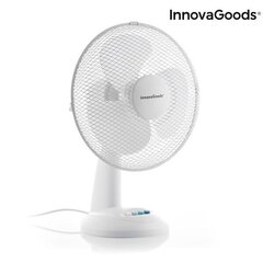 InnovaGoods Ø 30 cm 35W Valge Lauaventilaator hind ja info | Ventilaatorid | kaup24.ee