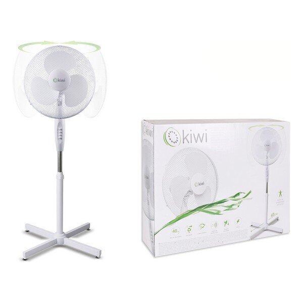 Seisuventilaator Kiwi Valge 45 W (Ø 40 cm) цена и информация | Ventilaatorid | kaup24.ee